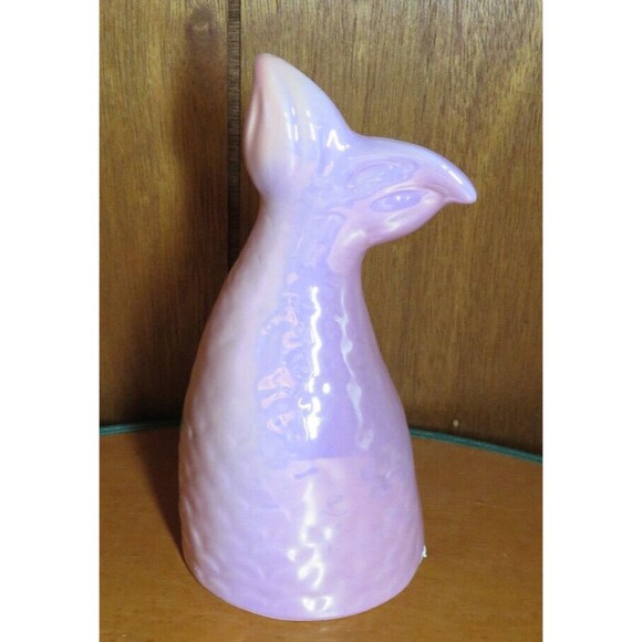 RAE DUNN Pink Iridescent Ceramic Mermaid Tail Beach Coastal Decor - Picture 3 of 8